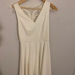 Altard State White V Neck with Lace Racerback